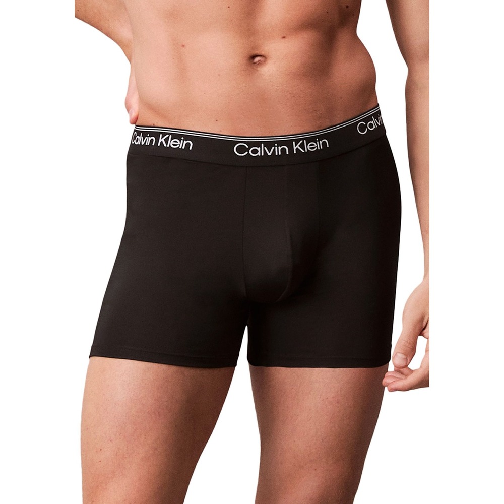 Calvin Klein Microfiber Stretch 3 Pack Boxer Briefs Mens 2XL Black New With Tags